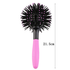 3D Spherical Curling Hair Comb with Massage Claws