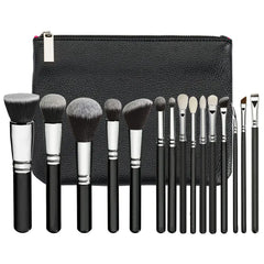 15-Piece Pink Rose Gold Makeup Brush Set