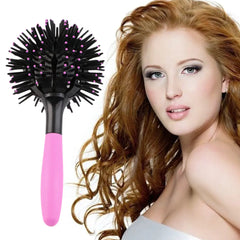 3D Spherical Curling Hair Comb with Massage Claws